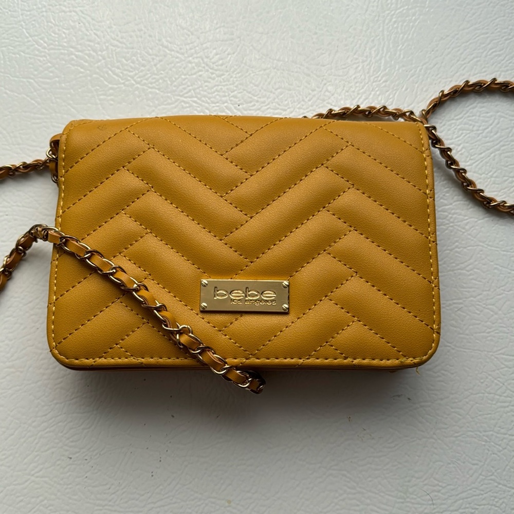 BeBe Mustard Crossbody